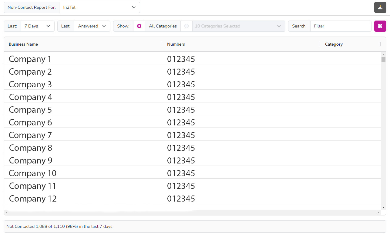 customer-portal non-contact-log